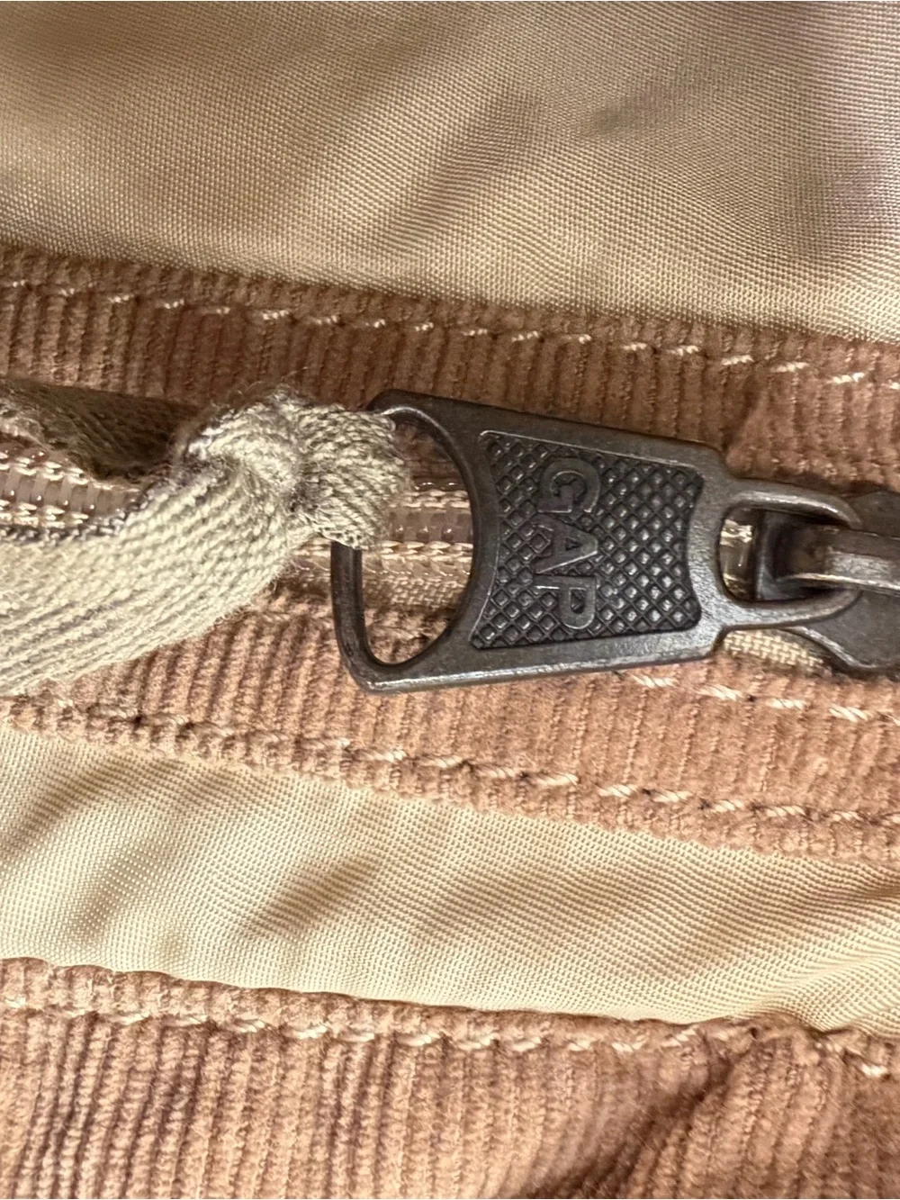 GAP Brown Canvas Shoulder Bag with Front Pocket